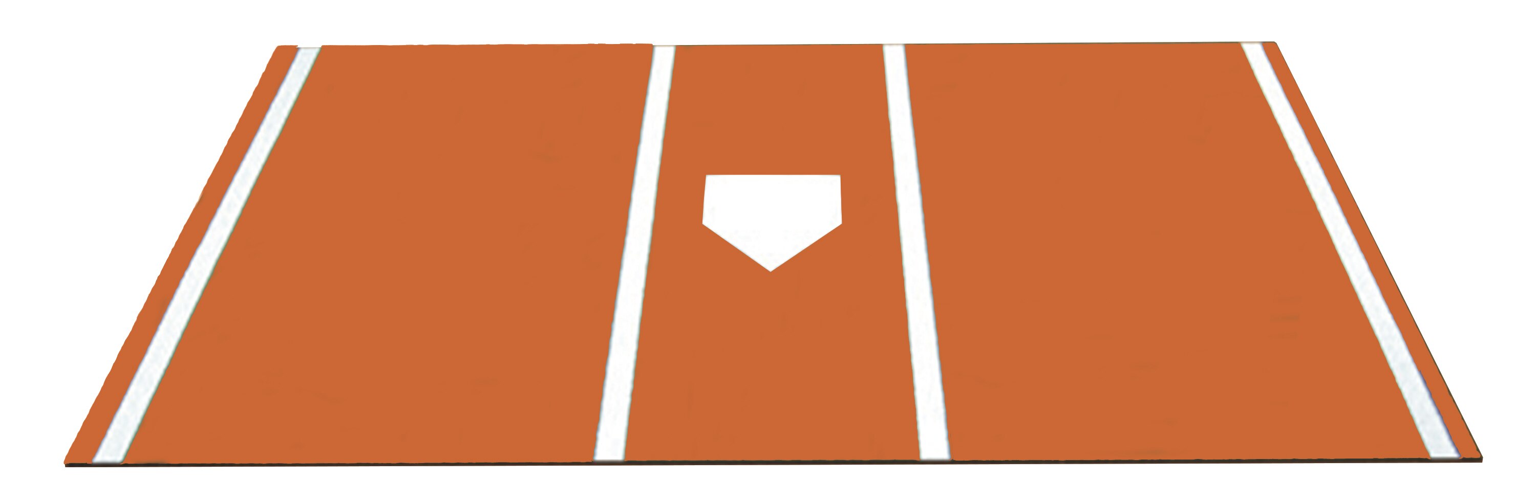 6x12 Orange Home Plate Mat